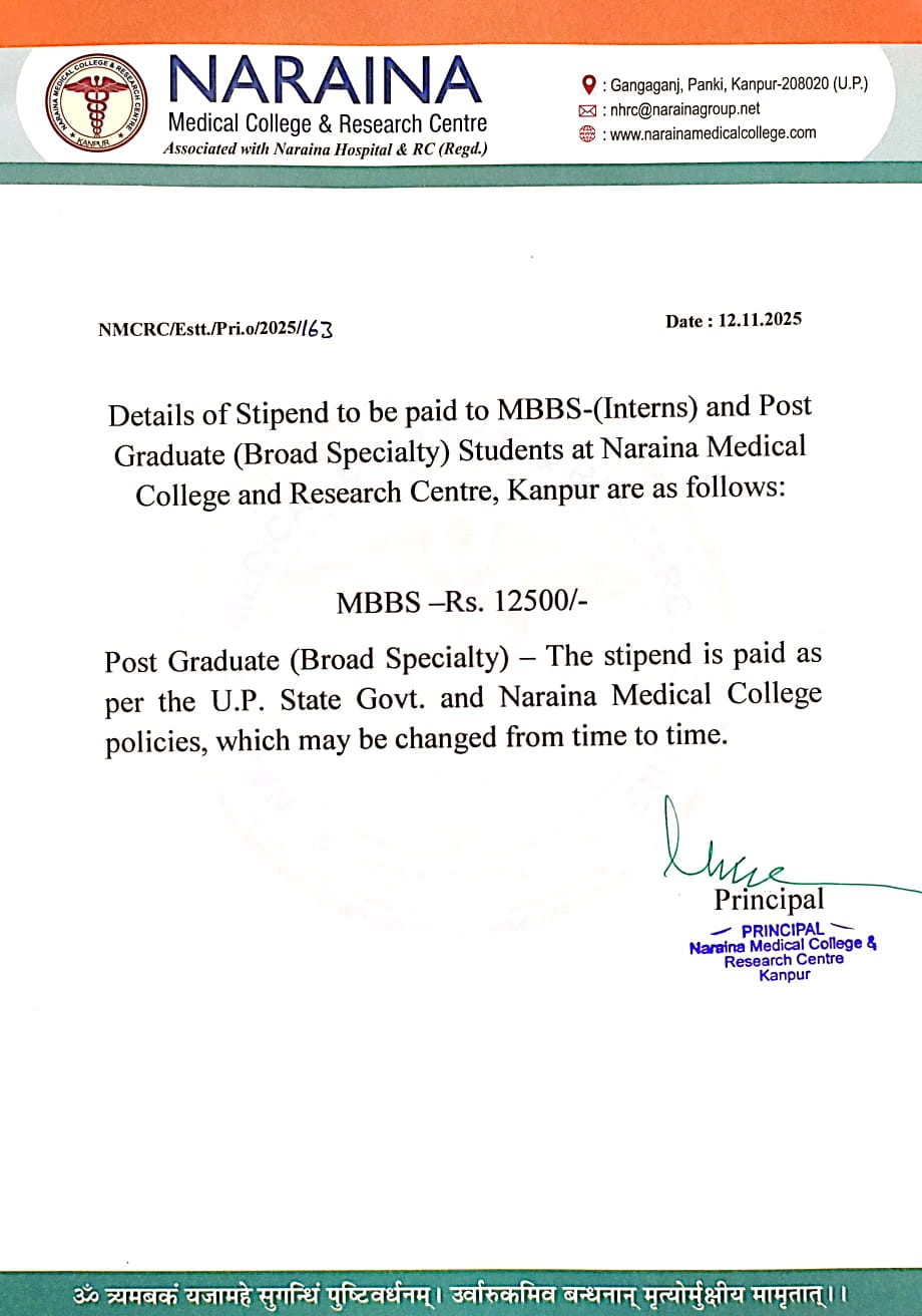 Disclosure of Stipend Payment
