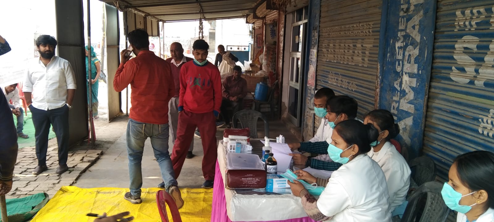 Blood donation camp organized by Naraina medical college